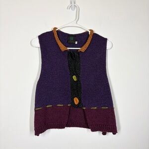 VTG Susan Otterson Knit Vest Size Small